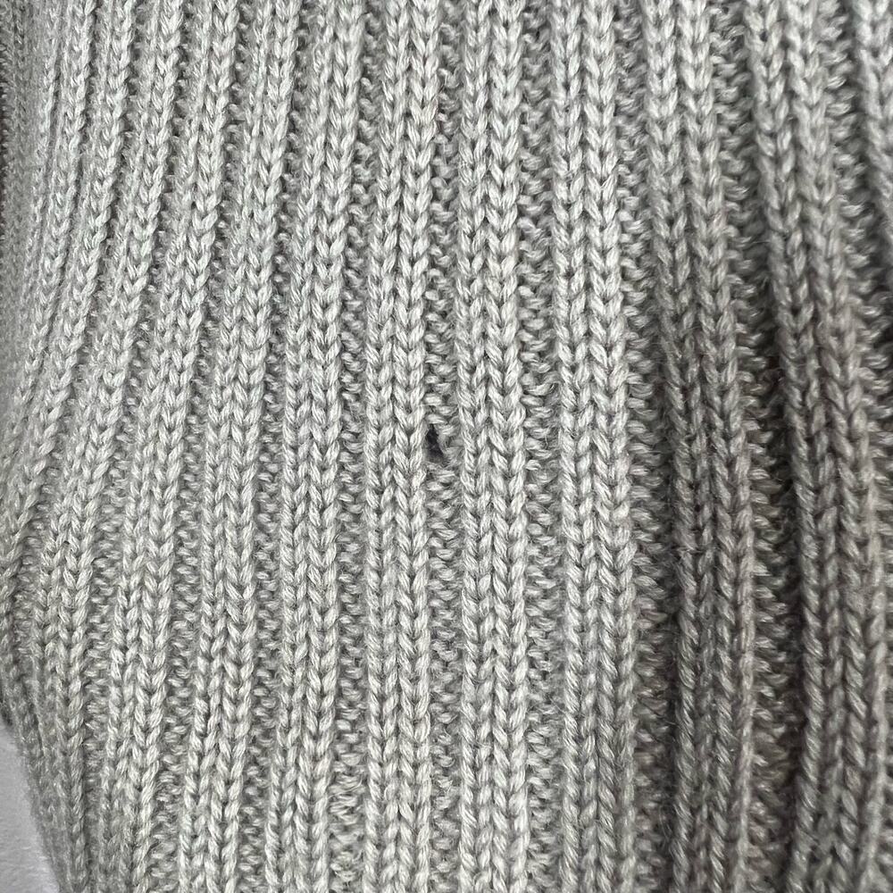 Vintage 90s CK Calvin Klein Jeans V Neck Ribbed Knit Top Sweater Long Sleeve - M - Picture 4 of 4